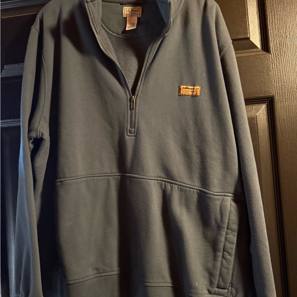 L.L. Bean Men's Zip-Up Sweatshirt - Dark Blue